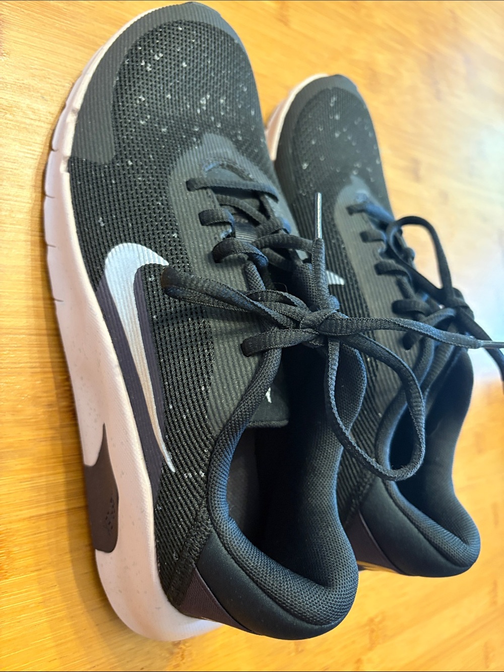 Nike Men’s Black and Subtle Lavender Athletic Running Shoes